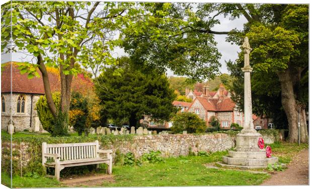 Hambleden Village Buckinghamshire England Canvas Print by Pearl Bucknall