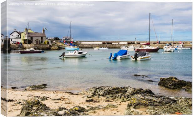Cemaes Bay Isle of Anglesey North Wales Canvas Print by Pearl Bucknall