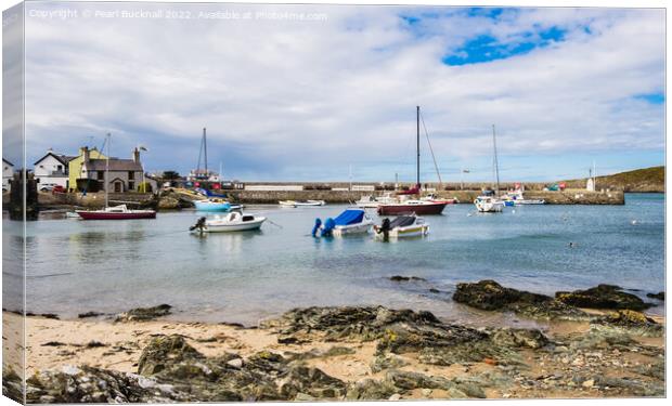 Cemaes Bay Isle of Anglesey Wales Canvas Print by Pearl Bucknall