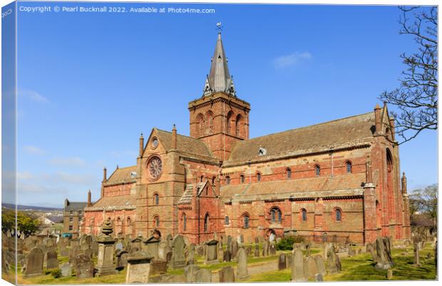 St Magnus Cathedral, Kirkwall, Orkney Isles Canvas Print by Pearl Bucknall
