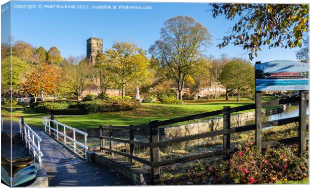 Vines Park Droitwich Canvas Print by Pearl Bucknall