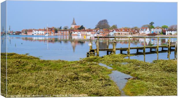 Bosham in Chichester Harbour Sussex Coast Canvas Print by Pearl Bucknall