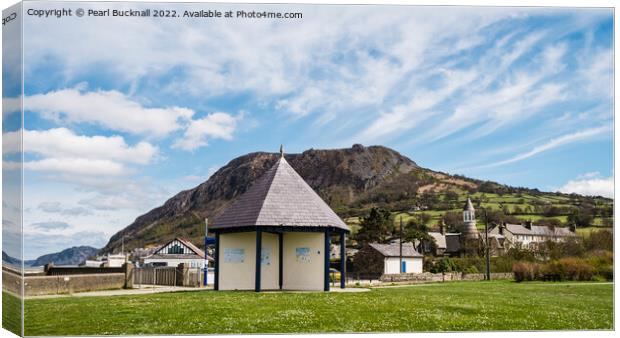 Llanfairfechan Seafront Conwy Wales Canvas Print by Pearl Bucknall