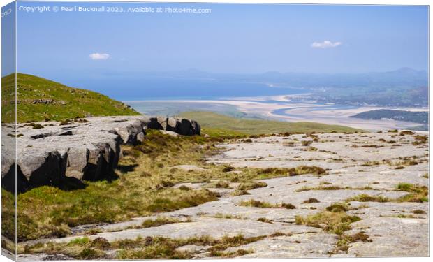 Cambrian Way to Coast Snowdonia Wales Canvas Print by Pearl Bucknall