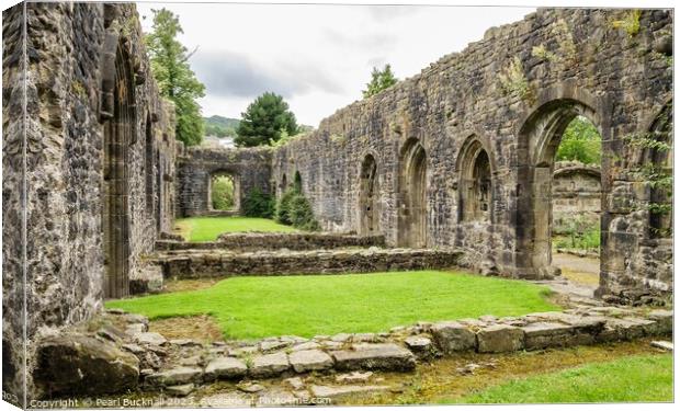Whalley Abbey Lancashire Canvas Print by Pearl Bucknall
