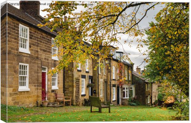Osmotherley Village Cottages Yorkshire Canvas Print by Pearl Bucknall