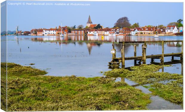 Picturesque Bosham Chichester Harbour West Sussex Canvas Print by Pearl Bucknall