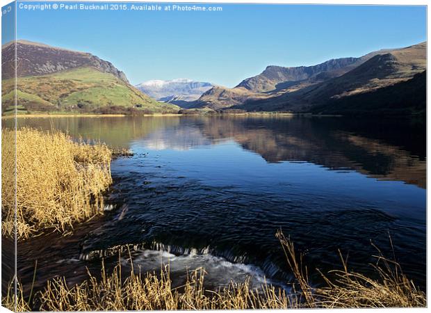 Llyn Nantlle Snowdonia Canvas Print by Pearl Bucknall