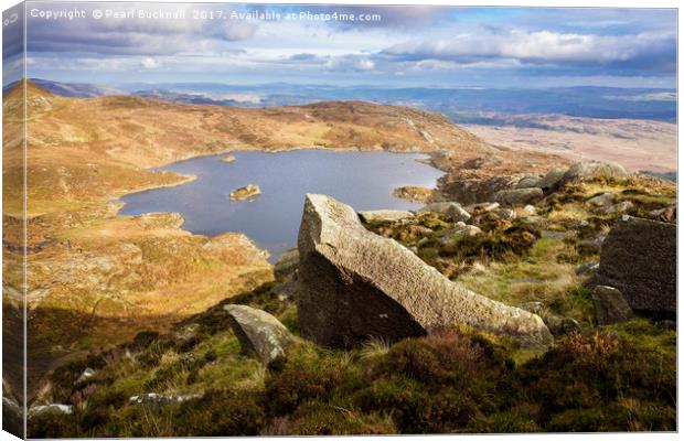 Moel Siabod Snowdonia Canvas Print by Pearl Bucknall