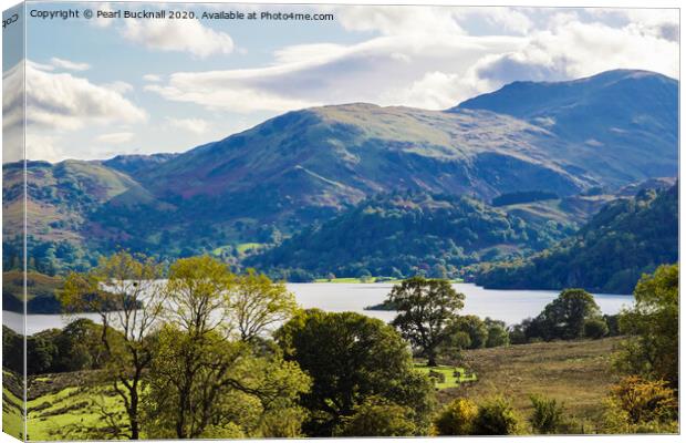Ullswater in Lake District Canvas Print by Pearl Bucknall