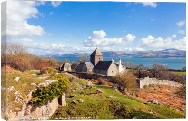 Penmon Priory Anglesey Canvas Print by Pearl Bucknall