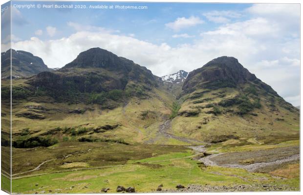 Bidean nam Bian Glencoe Scotland Canvas Print by Pearl Bucknall