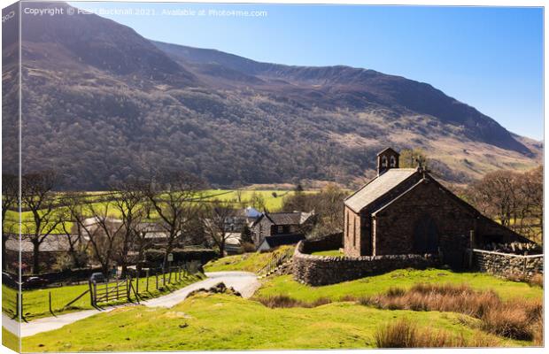 St James Church Buttermere Lake District Canvas Print by Pearl Bucknall