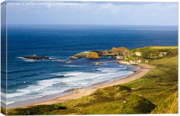 North Antrim Coast Northern Ireland Canvas Print by Pearl Bucknall