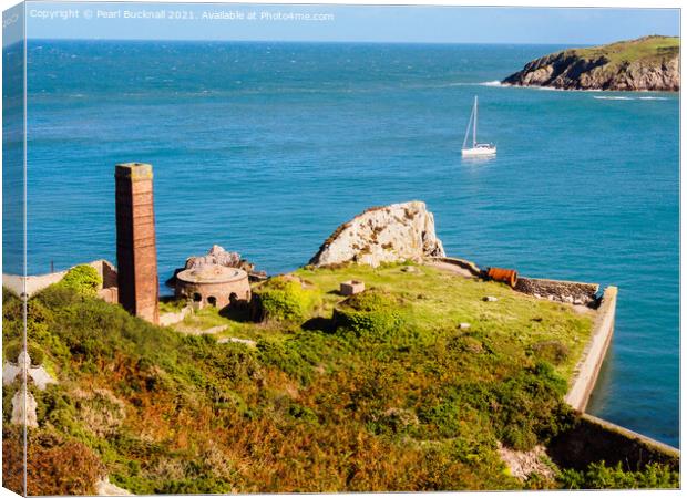 Porth Wen Brickworks in Bay Anglesey Canvas Print by Pearl Bucknall