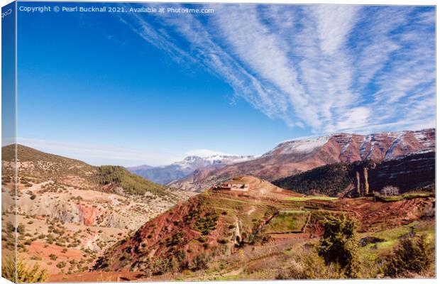 High Atlas Mountains Morocco Canvas Print by Pearl Bucknall