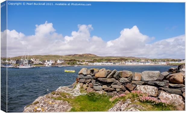 Port Ellen Bay Isle of Islay Scotland Canvas Print by Pearl Bucknall