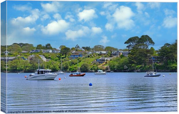 restronguet creek cornwall Canvas Print by Kevin Britland