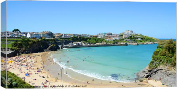 towan beach newquay cornwall Canvas Print by Kevin Britland