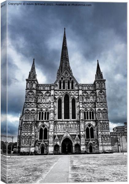Salisbury Cathedral Canvas Print by Kevin Britland
