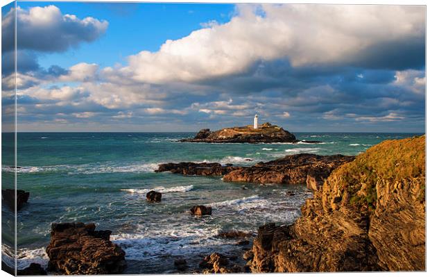 Godrevy Lighthouse Canvas Print by Kevin Britland