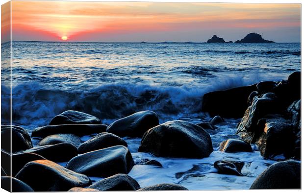 cot cove cornwall Canvas Print by Kevin Britland