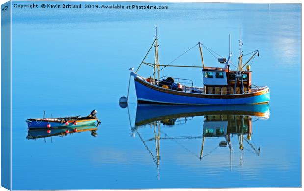 fishing boats Canvas Print by Kevin Britland