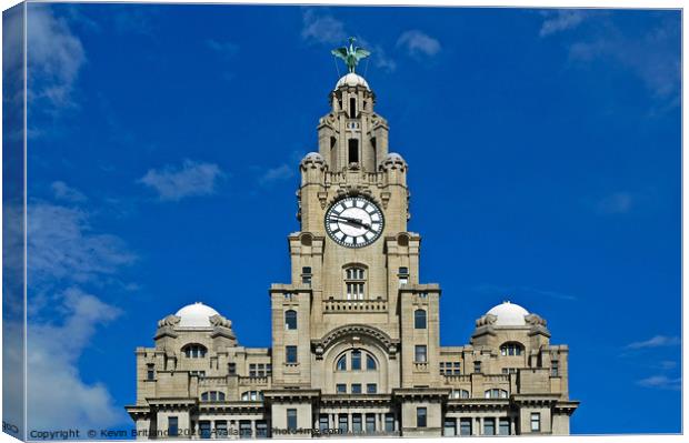The famous Royal Liver building, Liverpool Canvas Print by Kevin Britland
