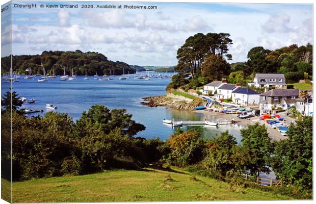helford passage Cornwall Canvas Print by Kevin Britland
