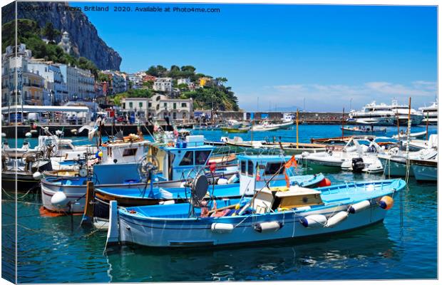 The island of capri italy Canvas Print by Kevin Britland