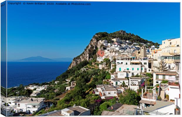 The island of capri italy Canvas Print by Kevin Britland