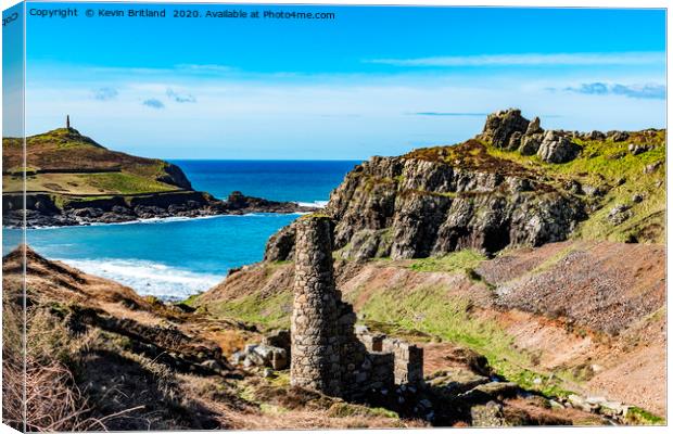 Kenidjack valley Cornwall Canvas Print by Kevin Britland