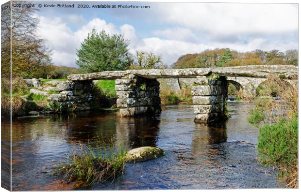 postbridge dartmoor devon Canvas Print by Kevin Britland