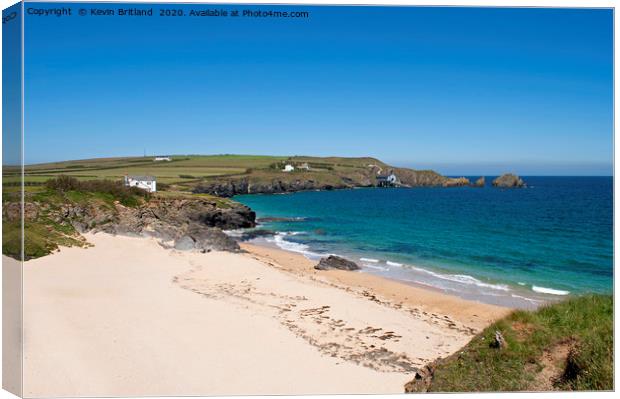 mother ivys bay cornwall Canvas Print by Kevin Britland