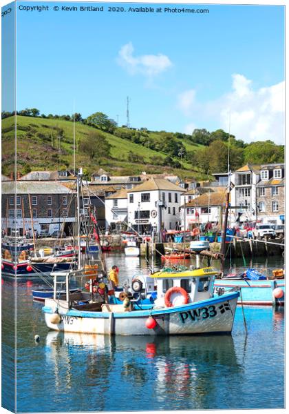 mevagissey cornwall Canvas Print by Kevin Britland