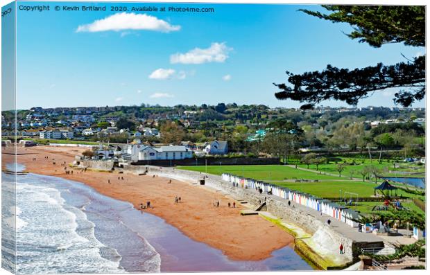 goodrington sands devon Canvas Print by Kevin Britland