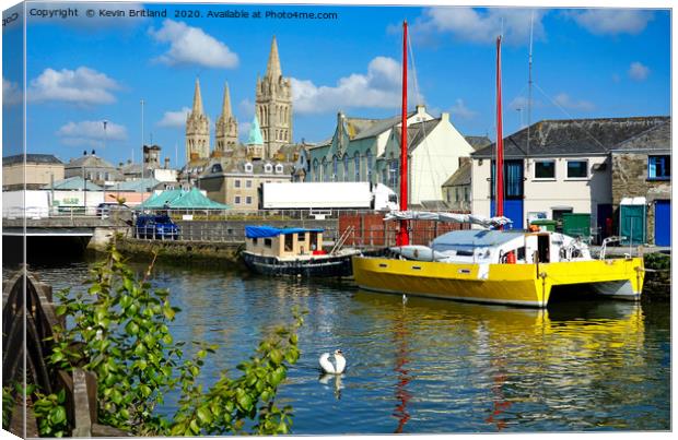 down by the river in truro cornwall Canvas Print by Kevin Britland