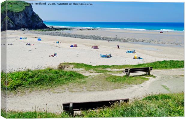 porthtowan cornwall Canvas Print by Kevin Britland