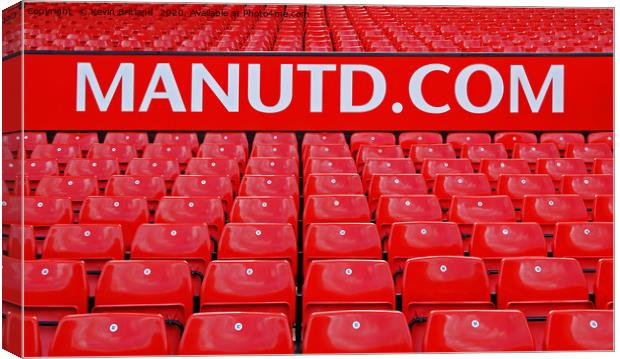 old trafford football stadium Canvas Print by Kevin Britland