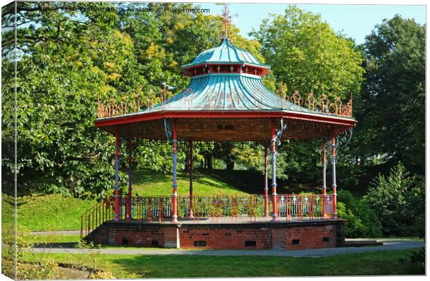 victorian bandstand Canvas Print by Kevin Britland