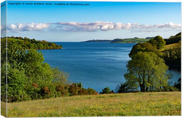 the river fal cornwall Canvas Print by Kevin Britland