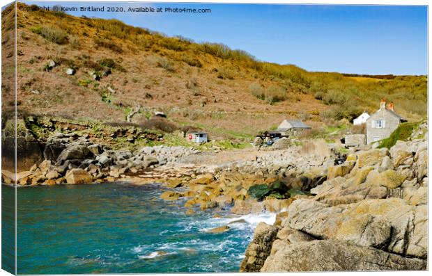 Penberth cove cornwall Canvas Print by Kevin Britland