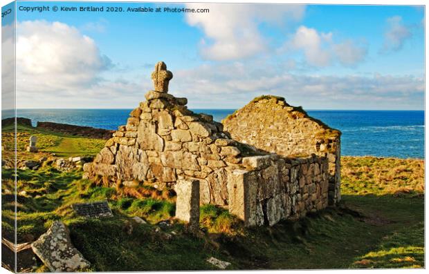 cornish coastal landscape Canvas Print by Kevin Britland