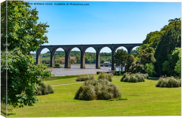st germans viaduct cornwall Canvas Print by Kevin Britland