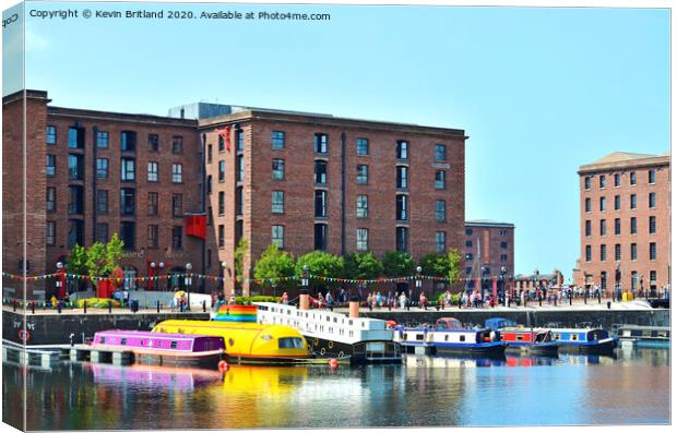 albert dock liverpool Canvas Print by Kevin Britland