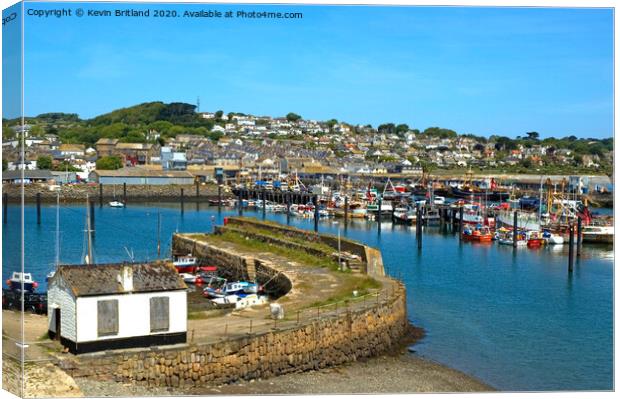 newlyn harbour cornwall Canvas Print by Kevin Britland