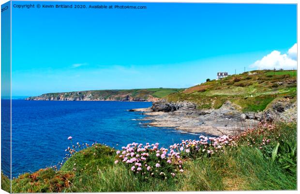 cornish coastline Canvas Print by Kevin Britland