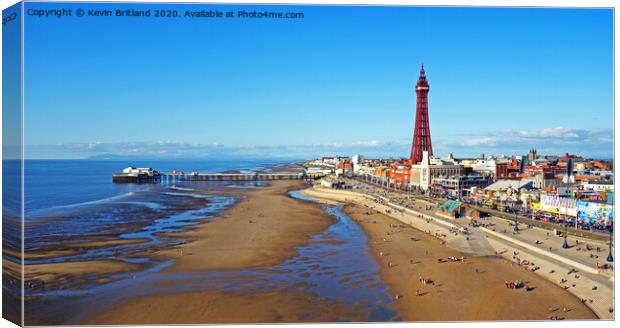 Blackpool seafront Canvas Print by Kevin Britland