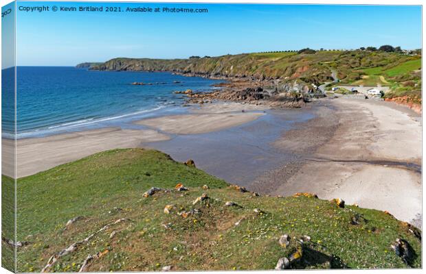 kennack sands cornwall Canvas Print by Kevin Britland