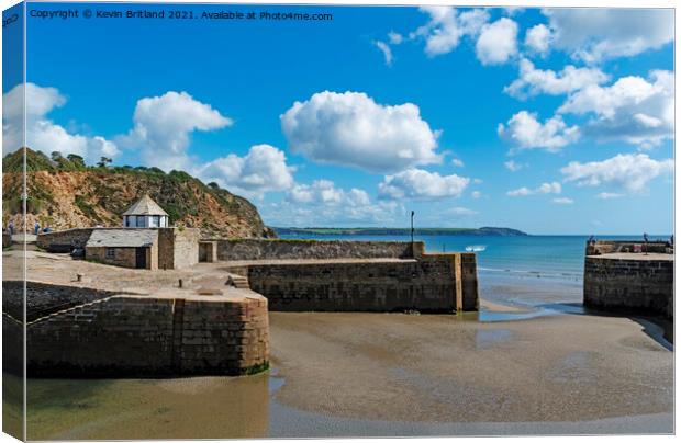 charlestown harbour cornwall Canvas Print by Kevin Britland